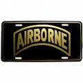 LICENSE PLATE - ARMY AIRBORNE TAB LICENSE PLATE - ARMY AIRBORNE TAB